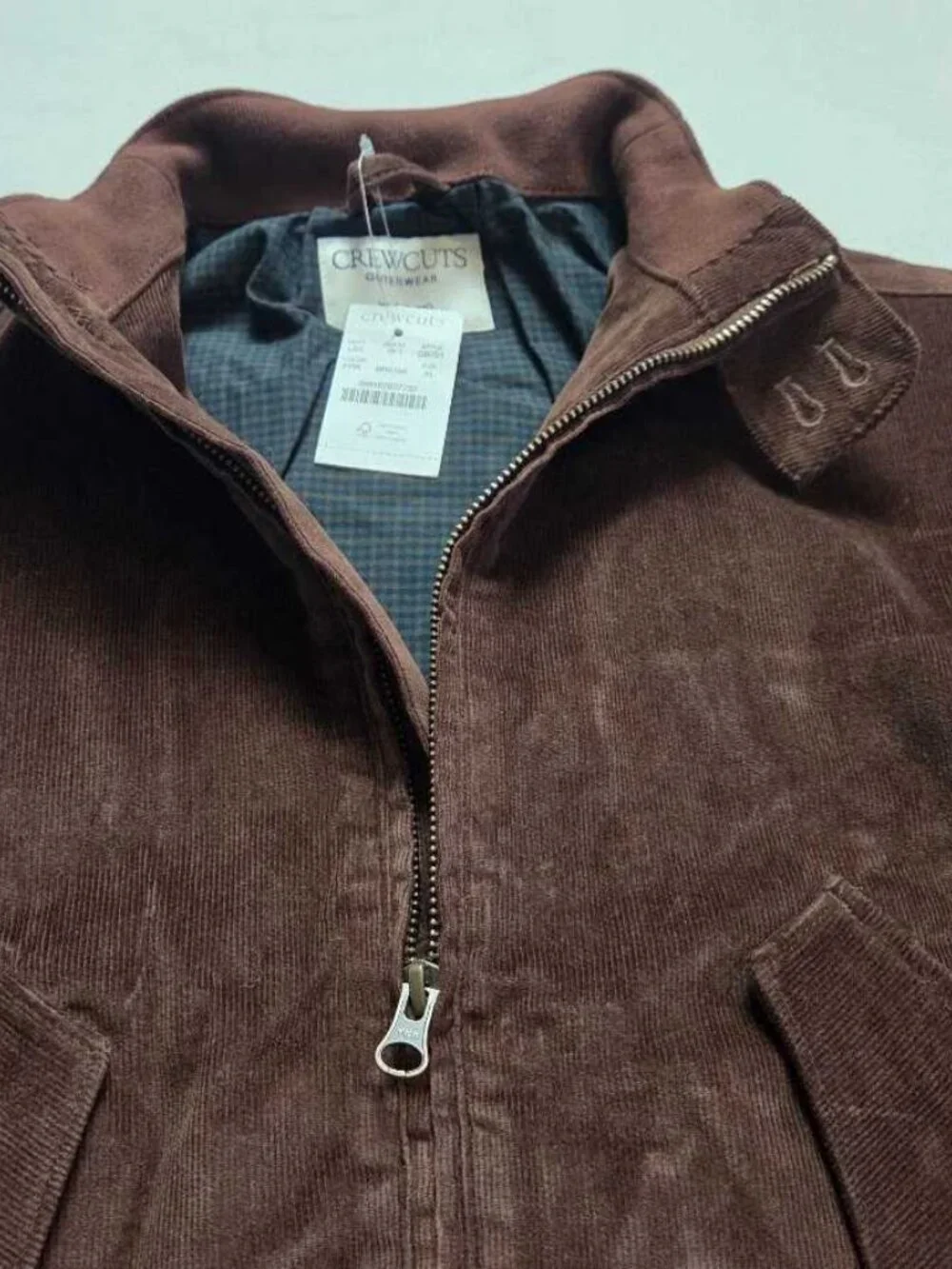 New kids XL (12-13) J.Crew Crewcuts Harrington jacket in corduroy French Press